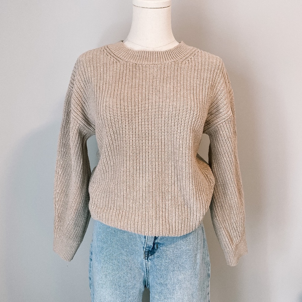 Tan Knit Sweater | Gap Neutral
